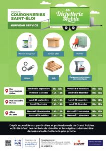 Planning déchetterie mobile couronneries saint éloi